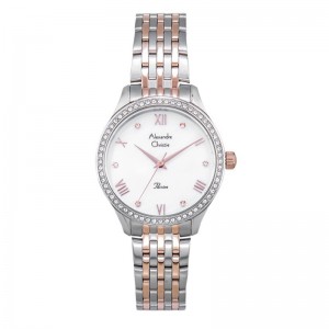 Alexandre Christie AC 2693 Silver Rosegold White LHBTRMS